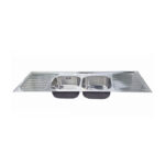 Double Bowl Double Drainer Kitchen Sink