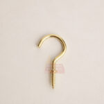 Cup Hook Brass (1-1/2") - 5 Pack