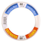Trik Fish Saltwater Leader Wrist Spool Monofilament (Clear, 60 pound-test, 50 yards)