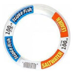 Trik Fish Saltwater Leader Wrist Spool Monofilament (Clear, 100 pound-test, 50 yards)