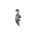 Wrought Iron Leaf Stamped (136/13) Right Hand, 1-3/16 Inch (W) X 3-9/16 Inch (H)