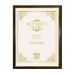 Gold Border (8.5" X 11") Document Frame