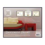 Glass Cover Front Loading Document Frame (8.5" X 11") - 3/Pack