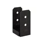 Simpson Strong-Tie Rough ZMAX Powder Coated Post Base Black 4x4 Inch