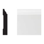 Royal 12 Foot White PVC Colonial Base Molding