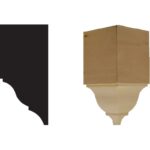 Inside Corner Blocks (7-3/4" x 3-1/2" x  3-1/2")