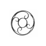 Arteferro Rosette Wrought Iron 9-7/8 Inch