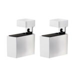 Cuadro (3/16" - 3/4") Adjustable Shelf Support in Chrome - 2 Piece Set