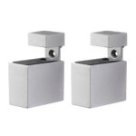 Cuadro (3/16" - 3/4") Adjustable Shelf Support in White - 2 Piece Set