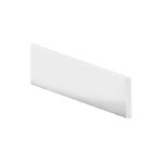Inteplast Building Products 4 Inch x 8 Foot Crystal White Polystyrene Flat Molding