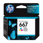 HP 667 Original Tri-color Ink Cartridge