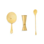 Core Home 3 Piece Cocktail Set Gold