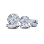 Core Home 12 Piece Toile Dinnerware Set