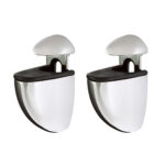 Jam (3/16" - 3/4") Adjustable Opening Shelf Support in Chrome - 2 Piece Set