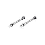 Atlas 200 Bracket Set (8" L X 1/2" D)  in Chrome - 2 Pieces