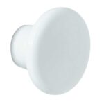 1-1/4IN WHT PLASTIC KNOB