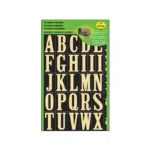 Hy-Ko Self-Adhesive Polyester Gold Letter Set 2"