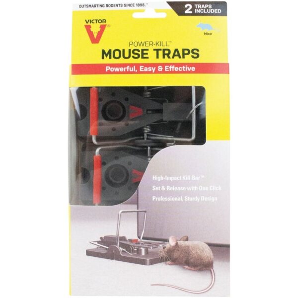 3 x spring traps mouse rat mice rodent catcher killer popper 