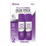 Glue Stick Washable Disappearing Purple 0.7 Oz (21g) - 2/Pack