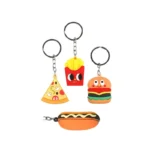 Diamond Visions Fast Food Keychains, (1"- 2")