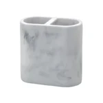 Zenna Home Corin Marble Toothbrush Holder Gray