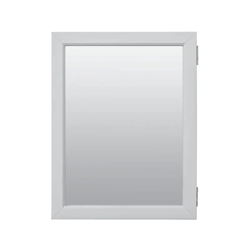 043197011091 Zenna Home Single Mirror Medicine Cabinet Gray 15 x 19.4 x 4.4 Inch - Image 1