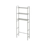 Zenna Home Slat Style Bathroom Space Saver Satin Nickel
