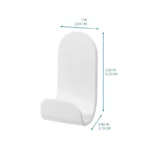 iDesign Adhesive Shower Hooks 2 Pack - Image 3