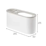 iDesign Toothbrush Holder White