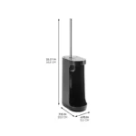 iDesign Toilet Brush & Holder Matte Black