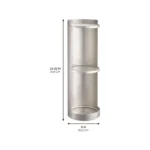iDesign Three Tier Rotating Shelf Bathroom Organizer Satin