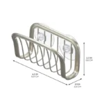 iDesign Suction Cup Sponge Holder Brushed Nickel