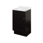 Zenith Zenna Home Espresso Shaker Vanity White Cultured Marble Top 18 x 35 x 16 Inch 