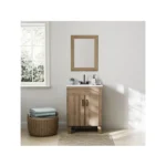 Zenna Home Palomino Tan Single Sink Bathroom Vanity 24 Inch - Image 2
