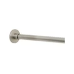 Zenna Home Stainless Steel Adjustable Tension Shower Curtain Rod Brushed Nickel 86 Inch