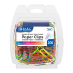 Paper Clip (33mm) No.1 Regular Color (200/Pack) - Vinyl