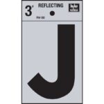 3IN REFLECT LETTER J