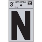 3IN REFLECT LETTER N