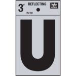 3IN REFLECT LETTER U