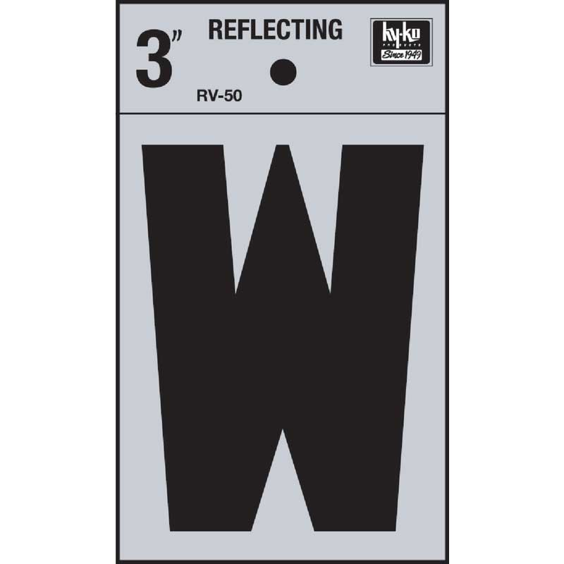 3IN REFLECT LETTER W - Almandoz Hardware Ltd.