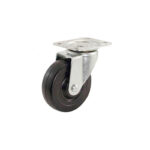 Shepherd 4 Inch General-Duty Soft Rubber Swivel Plate Caster
