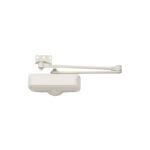 Tell Stainless Steel Hold Open Residential Door Closer Ivory