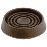 Do it 1-3/4 In. Inner Diameter Round Brown Furniture Leg Cup (4-Pack)