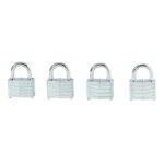 4PK 1-1/2 WARD PADLOCK