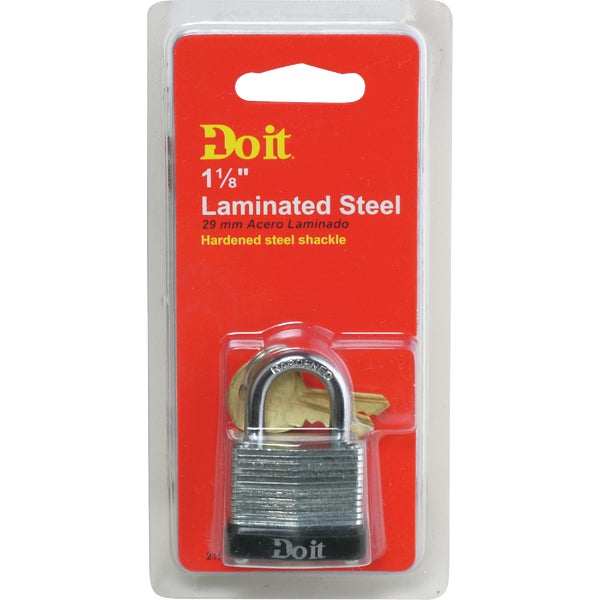 215066.jpg Do it Laminated Steel 1-1/8" Pin Tumbler Padlock - Image 1