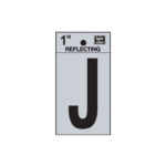 Hy-Ko Vinyl Reflective Adhesive Letter, J 1 Inch