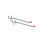 Medium Duty Safety Tip Straight Pegboard Hook 6 Inch 2-Count
