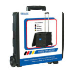 Foldable Rolling Cart w/ Lid Cover Black (16" X 18" X 15")