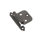 Amerock Oil Rubbed Bronze Self-Closing Face Mount Overlay Hinge 2Pk