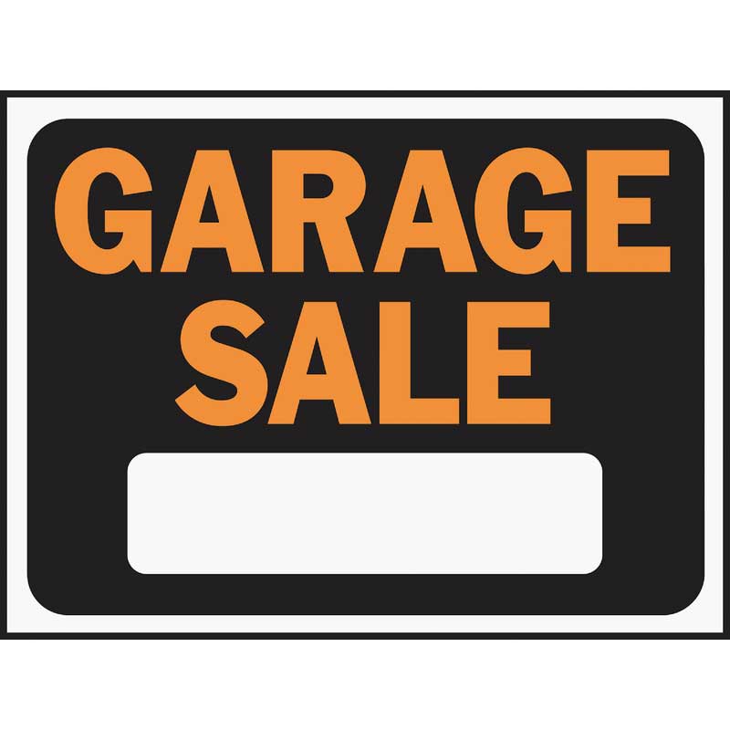 222259.jpg 9X12 GARAGE SALE SIGN - Image 1